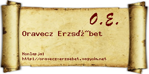 Oravecz Erzsébet névjegykártya